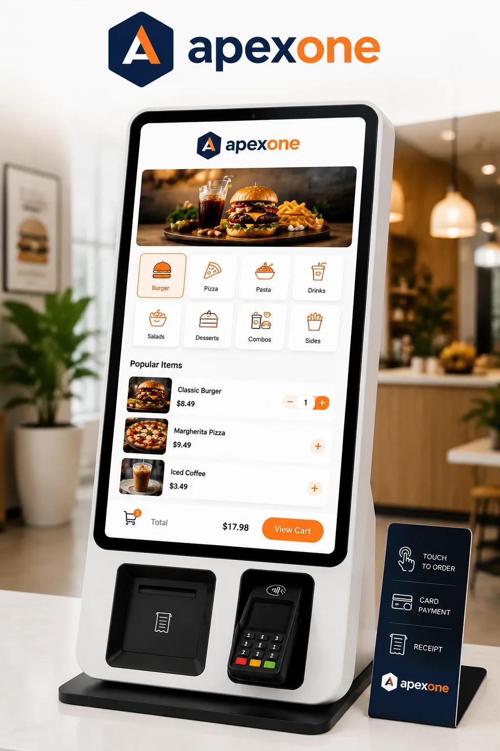 Clover self-service ordering kiosk