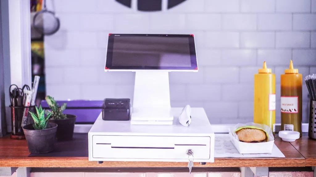 Full countertop POS with cash drawer and printer