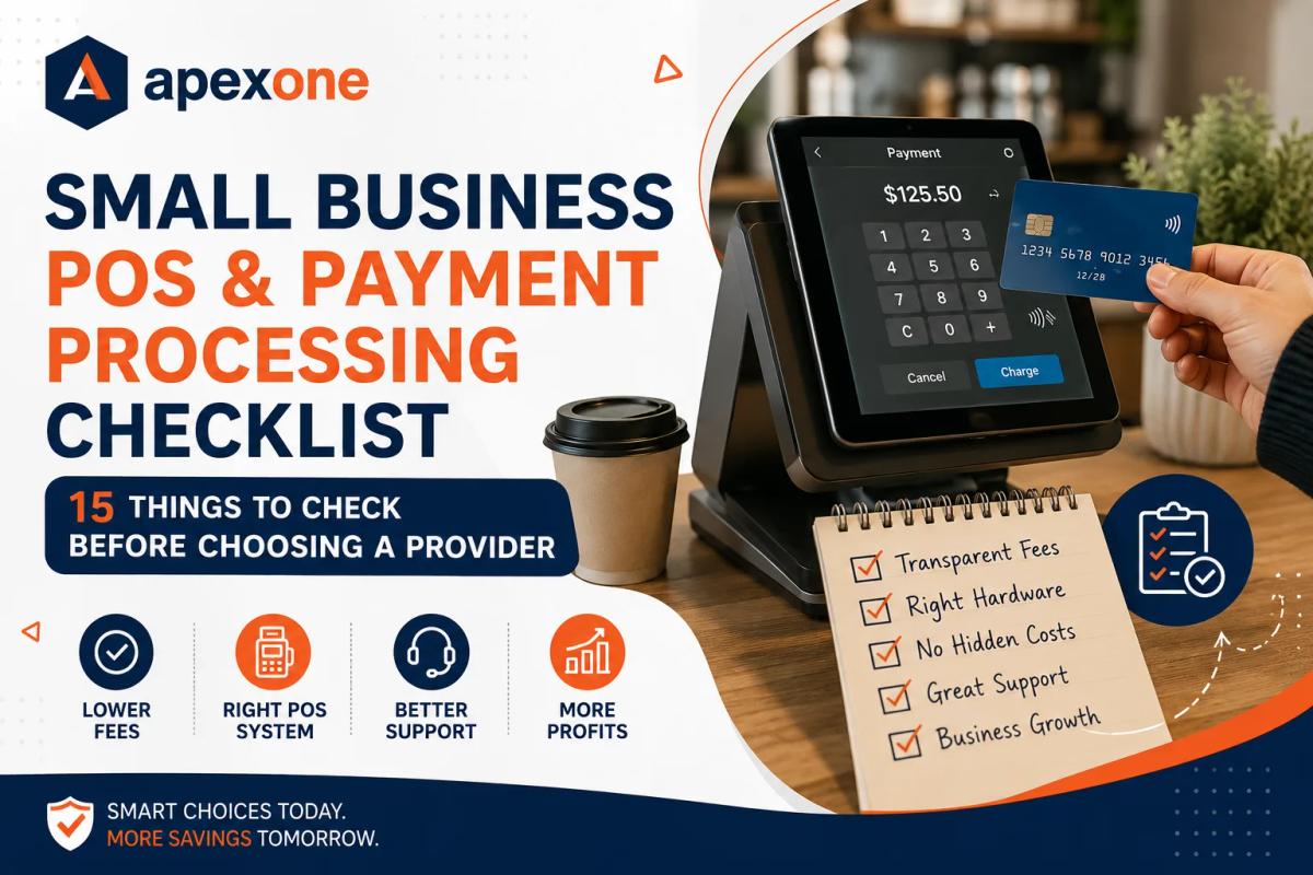 Small Business POS & Payment Processing Checklist 15 Things to Check Before Choosing a Provider